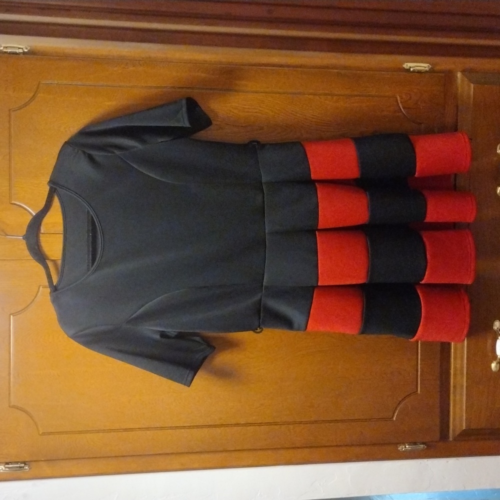 Red & Black Dress